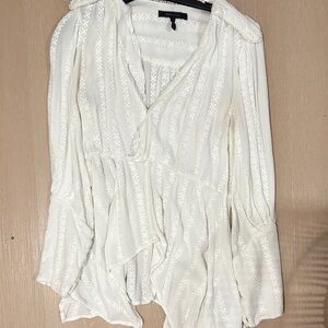 BCBG MAXAZRIA Elegant White Women's Top